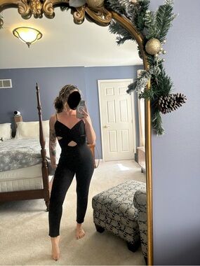 Women’s Black Cutout Jumpsuit